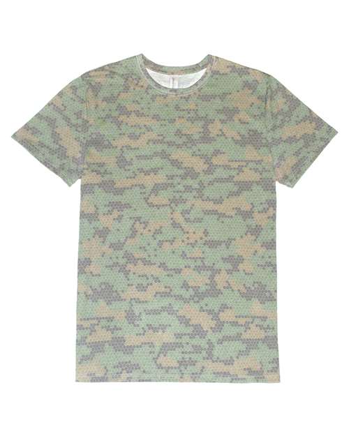 Threadfast Apparel 100A Unisex Ultimate T-Shirt #color_GREEN HEX CAMO