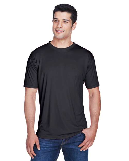 UltraClub 8420 Men's Cool & Dry Sport Performance InterlockT-Shirt #color_BLACK