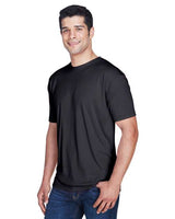 UltraClub 8420 Men's Cool & Dry Sport Performance InterlockT-Shirt #color_BLACK