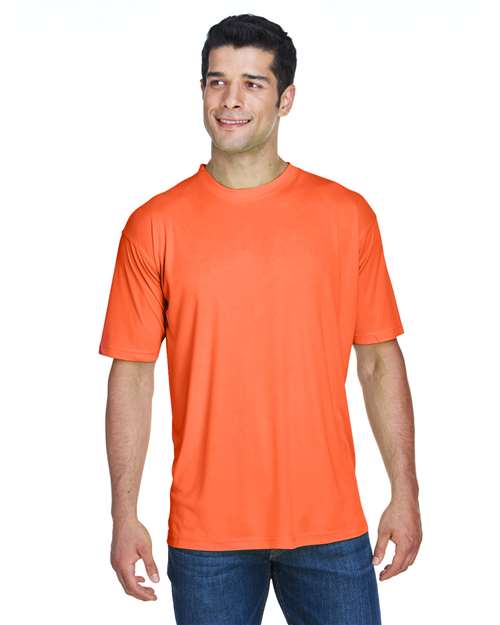 UltraClub 8420 Men's Cool & Dry Sport Performance InterlockT-Shirt #color_BRIGHT ORANGE