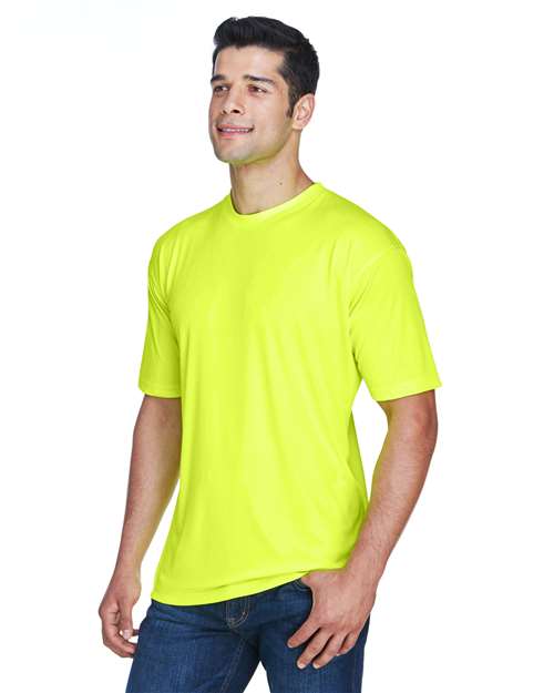 UltraClub 8420 Men's Cool & Dry Sport Performance InterlockT-Shirt #color_BRIGHT YELLOW