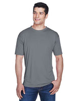 UltraClub 8420 Men's Cool & Dry Sport Performance InterlockT-Shirt #color_CHARCOAL
