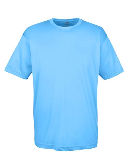 UltraClub 8420 Men's Cool & Dry Sport Performance InterlockT-Shirt #color_COLUMBIA BLUE