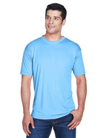 UltraClub 8420 Men's Cool & Dry Sport Performance InterlockT-Shirt #color_COLUMBIA BLUE