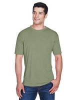 UltraClub 8420 Men's Cool & Dry Sport Performance InterlockT-Shirt #color_MILITARY GREEN