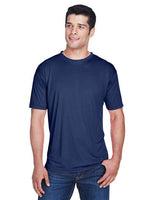UltraClub 8420 Men's Cool & Dry Sport Performance InterlockT-Shirt #color_NAVY