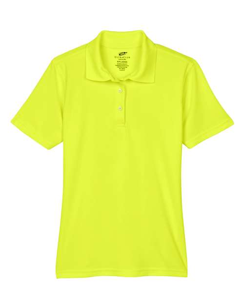 UltraClub 8210L Ladies' Cool & Dry Mesh PiquPolo #color_BRIGHT YELLOW