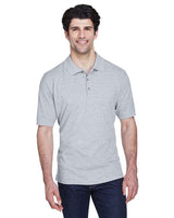 UltraClub 8535 Men's Classic Piqu Polo #color_HEATHER GREY