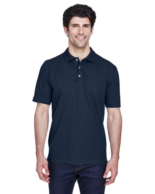UltraClub 8535 Men's Classic Piqu Polo #color_NAVY
