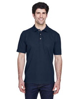 UltraClub 8535 Men's Classic Piqu Polo #color_NAVY