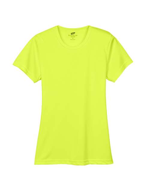 UltraClub 8420L Ladies' Cool & Dry Sport Performance InterlockT-Shirt #color_BRIGHT YELLOW