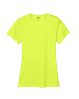 UltraClub 8420L Ladies' Cool & Dry Sport Performance InterlockT-Shirt #color_BRIGHT YELLOW
