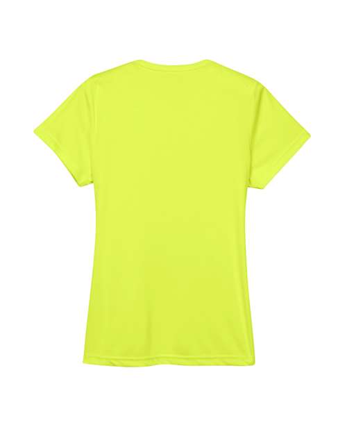 UltraClub 8420L Ladies' Cool & Dry Sport Performance InterlockT-Shirt #color_BRIGHT YELLOW