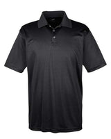 UltraClub 8425 Men's Cool & Dry Sport PerformanceInterlock Polo #color_BLACK