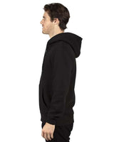 Threadfast Apparel 320Z Unisex Ultimate Fleece Full-Zip Hooded Sweatshirt #color_BLACK