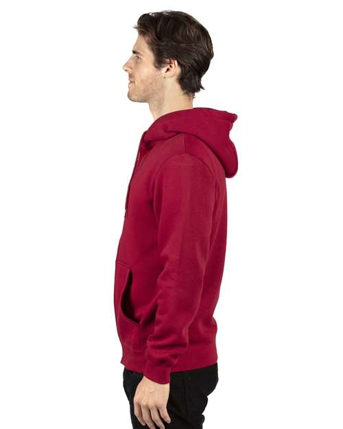 Threadfast Apparel 320Z Unisex Ultimate Fleece Full-Zip Hooded Sweatshirt #color_BURGUNDY