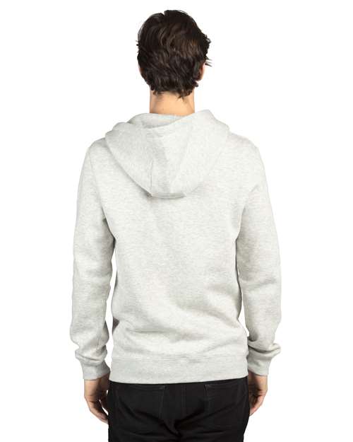 Threadfast Apparel 320Z Unisex Ultimate Fleece Full-Zip Hooded Sweatshirt #color_OATMEAL HEATHER