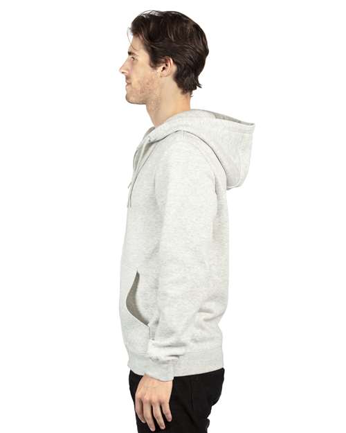 Threadfast Apparel 320Z Unisex Ultimate Fleece Full-Zip Hooded Sweatshirt #color_OATMEAL HEATHER