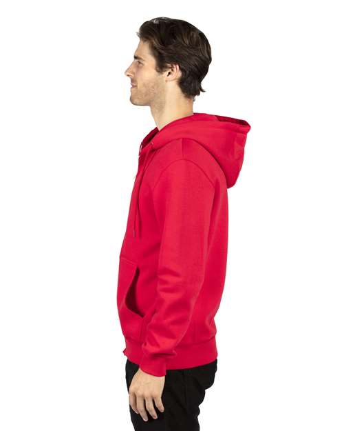 Threadfast Apparel 320Z Unisex Ultimate Fleece Full-Zip Hooded Sweatshirt #color_RED