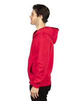 Threadfast Apparel 320Z Unisex Ultimate Fleece Full-Zip Hooded Sweatshirt #color_RED