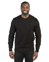 Threadfast Apparel 320C Unisex Ultimate Crewneck Sweatshirt #color_BLACK