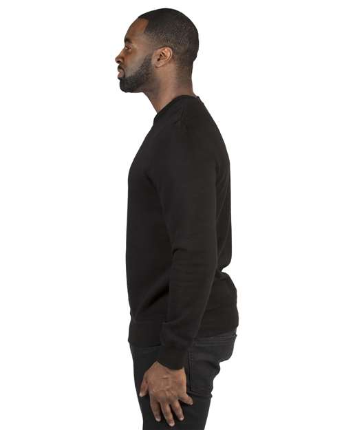 Threadfast Apparel 320C Unisex Ultimate Crewneck Sweatshirt #color_BLACK