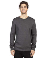 Threadfast Apparel 320C Unisex Ultimate Crewneck Sweatshirt #color_CHARCOAL HEATHER