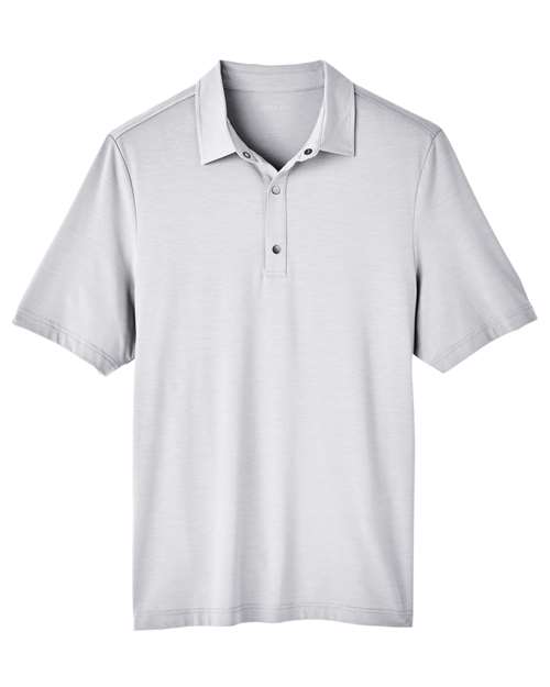 North End NE100 Men's Jaq Snap-Up Stretch Performance Polo #color_PLATINUM