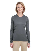 UltraClub 8622W Ladies' Cool & Dry Performance Long-Sleeve Top #color_CHARCOAL