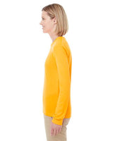 UltraClub 8622W Ladies' Cool & Dry Performance Long-Sleeve Top #color_GOLD