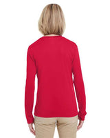 UltraClub 8622W Ladies' Cool & Dry Performance Long-Sleeve Top #color_RED