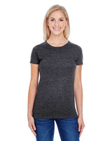 Threadfast Apparel 202A Ladies' Triblend Short-Sleeve T-Shirt #color_BLACK TRIBLEND