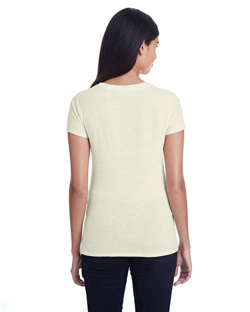 Threadfast Apparel 202A Ladies' Triblend Short-Sleeve T-Shirt #color_CREAM TRIBLEND