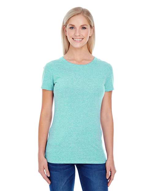 Threadfast Apparel 202A Ladies' Triblend Short-Sleeve T-Shirt #color_MINT TRIBLEND