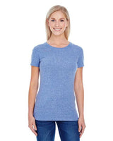 Threadfast Apparel 202A Ladies' Triblend Short-Sleeve T-Shirt #color_NAVY TRIBLEND