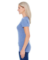 Threadfast Apparel 202A Ladies' Triblend Short-Sleeve T-Shirt #color_NAVY TRIBLEND