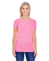 Threadfast Apparel 202A Ladies' Triblend Short-Sleeve T-Shirt #color_NEON PINK TRIBLD