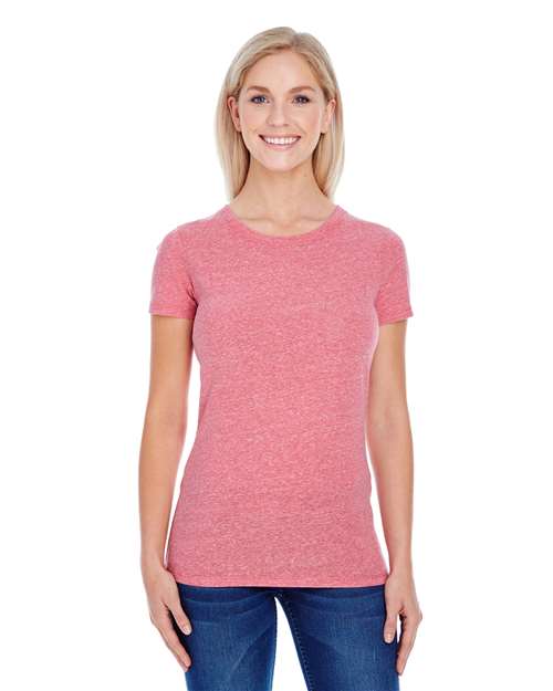 Threadfast Apparel 202A Ladies' Triblend Short-Sleeve T-Shirt #color_RED TRIBLEND