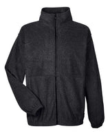 UltraClub 8485 Men's Iceberg Fleece Full-Zip Jacket #color_BLACK