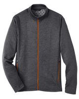 North End NE712 Men's Flux 2.0 Full-Zip Jacket #color_BLK HTH/ OR SODA