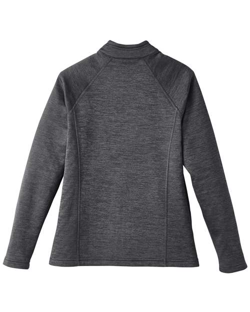 North End NE712W Ladies Flux 2.0 Full-Zip Jacket #color_BLK HTH/ OR SODA