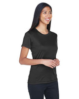 UltraClub 8620L Ladies' Cool & Dry Basic Performance T-Shirt #color_BLACK
