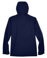 North End 88166 Men's Prospect Two-Layer Fleece Bonded Soft Shell Hooded Jacket #color_CLASSIC NAVY