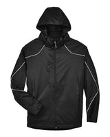 North End 88196 Men's Angle 3-in-1 Jacket with Bonded Fleece Liner #color_BLACK