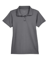 Harriton M315W Ladies' 4 oz. Polytech Polo #color_CHARCOAL