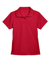 Harriton M315W Ladies' 4 oz. Polytech Polo #color_RED