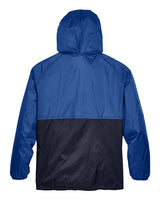 Harriton M750 Adult Packable Nylon Jacket #color_ROYAL/ NAVY