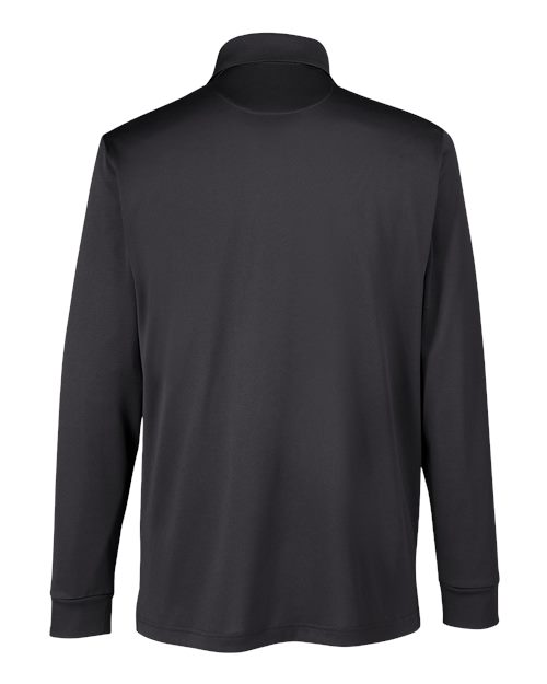 Harriton M348LT Men's Tall Advantage Long Sleeve Snag Protection Plus IL Polo #color_DARK CHARCOAL