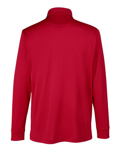 Harriton M348LT Men's Tall Advantage Long Sleeve Snag Protection Plus IL Polo #color_RED