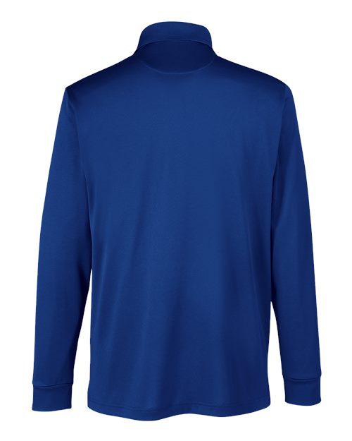 Harriton M348LT Men's Tall Advantage Long Sleeve Snag Protection Plus IL Polo #color_TRUE ROYAL